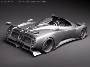 Pagani Zonda Cinque Roadster 2010 3D Model
