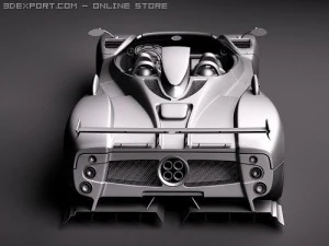 Pagani Zonda Cinque Roadster 2010 3D Model