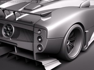 Pagani Zonda Cinque Roadster 2010 3D Модель