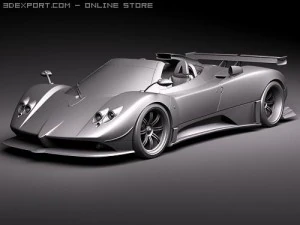 Pagani Zonda Cinque Roadster 2010 3D Model
