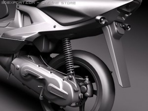 Yamaha Aerox R Scooter Modelo 3D