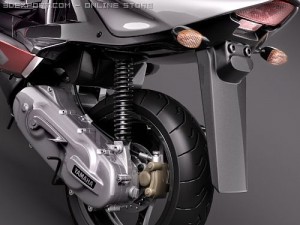 Yamaha Aerox R Scooter Modelo 3D