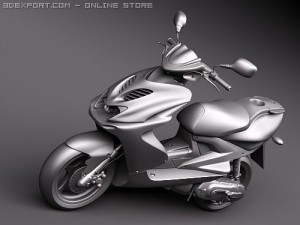 Yamaha Aerox R Scooter Modelo 3D