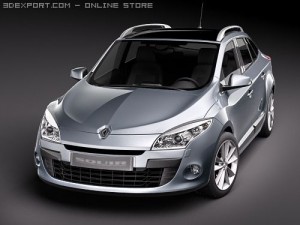 Renault Megane GrandTour Estate 2010 Modèle 3D