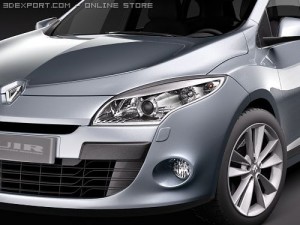 Renault Megane GrandTour Estate 2010 Modèle 3D
