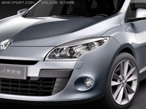 Renault Megane GrandTour Estate 2010 3D Model