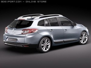 Renault Megane GrandTour Estate 2010 Modèle 3D