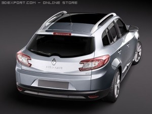 Renault Megane GrandTour Estate 2010 Modèle 3D