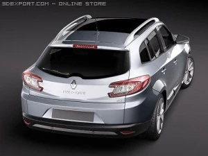 Renault Megane GrandTour Estate 2010 3D Model