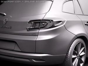 Renault Megane GrandTour Estate 2010 Modèle 3D