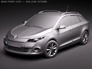 Renault Megane GrandTour Estate 2010 3D Model