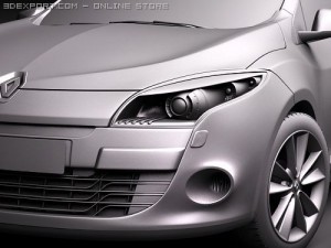 Renault Megane GrandTour Estate 2010 Modèle 3D