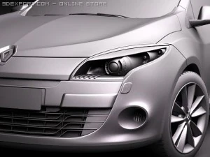 Renault Megane GrandTour Estate 2010 3D Model