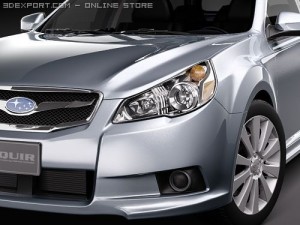 Subaru Legacy Station Wagon JDM 2010 Modèle 3D