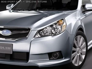 Subaru Legacy Station Wagon JDM 2010 3D Model