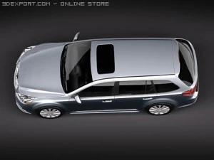 Subaru Legacy Station Wagon JDM 2010 3D Model