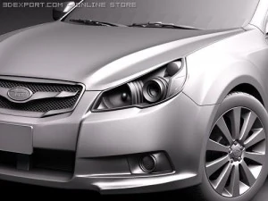 Subaru Legacy Station Wagon JDM 2010 3D Model