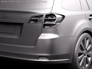 Subaru Legacy Station Wagon JDM 2010 3D Model