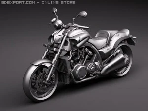 Yamaha Vmax 3D Model