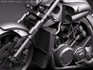 Yamaha Vmax 3D Model