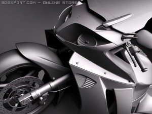 Yamaha FJR1300A 2009 Modelo 3D
