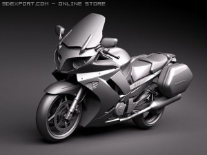 Yamaha FJR1300A 2009 Modelo 3D