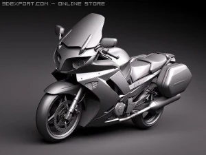 Yamaha FJR1300A 2009 3D Model
