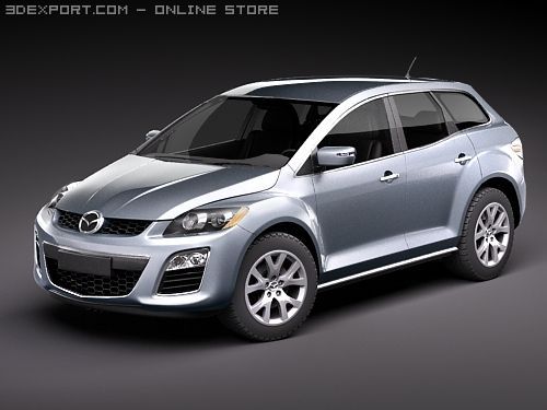 Mazda CX-7 2010 3D 모델 .c4d .max .obj .3ds .fbx .stl .blend 