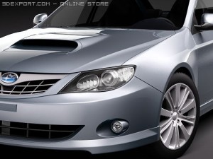 Subaru Impreza WRX STI Sedan Modelo 3D