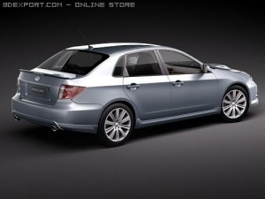 Subaru Impreza WRX STI Sedan Modelo 3D