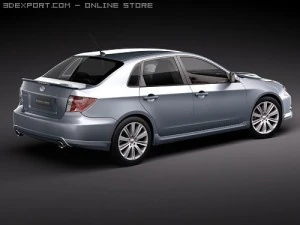 Subaru Impreza WRX STI Sedan 3D Model