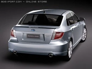 Subaru Impreza WRX STI Sedan 3D Model