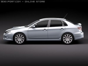 Subaru Impreza WRX STI Sedan Modelo 3D