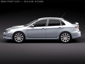 Subaru Impreza WRX STI Sedan 3D Model