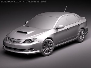 Subaru Impreza WRX STI Sedan Modelo 3D