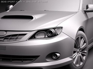 Subaru Impreza WRX STI Sedan Modelo 3D
