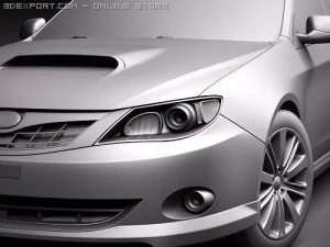 Subaru Impreza WRX STI Sedan 3D Model