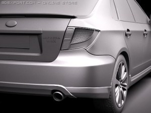 Subaru Impreza WRX STI Sedan Modelo 3D