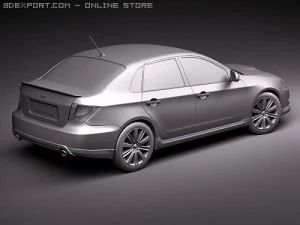Subaru Impreza WRX STI Sedan 3D Model