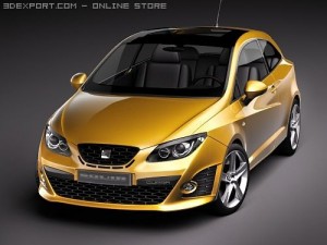Seat Ibiza Cupra 2010 3D Модель