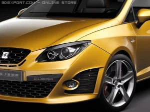 Seat Ibiza Cupra 2010 3D Model