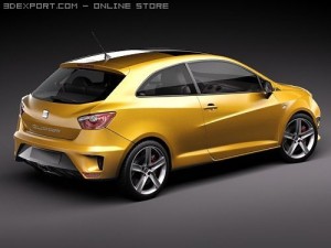 Seat Ibiza Cupra 2010 3D Модель