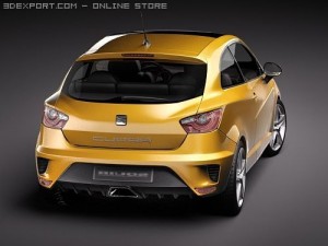 Seat Ibiza Cupra 2010 3D Модель