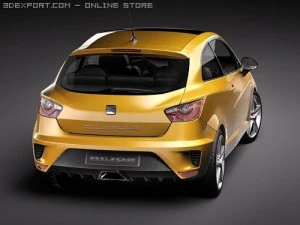 Seat Ibiza Cupra 2010 3D Model