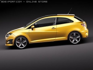 Seat Ibiza Cupra 2010 3D Модель