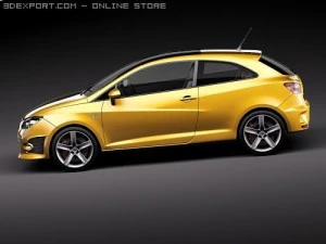 Seat Ibiza Cupra 2010 3D Model