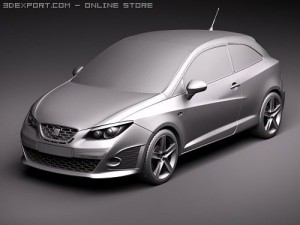 Seat Ibiza Cupra 2010 3D Модель
