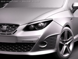 Seat Ibiza Cupra 2010 3D Модель