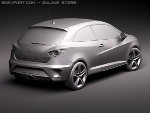 Seat Ibiza Cupra 2010 3D Модель