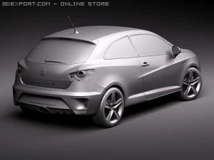 Seat Ibiza Cupra 2010 3D Model